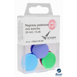 Magnesy 24mm pastelowe mix...