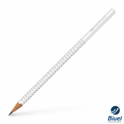 Ołówek SPARKLE B biały z...